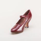 Anna May 1920s Mary Jane High Heels - Oxblood