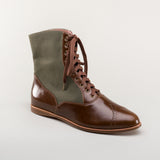 Anne Boots - Brown/Olive