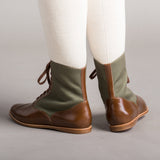 Anne Boots - Brown/Olive