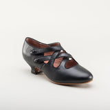 Astoria Edwardian Leather Shoes (Black)