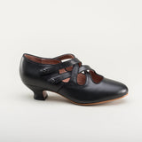 Astoria Edwardian Leather Shoes (Black)