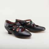 Astoria Edwardian Leather Shoes (Black)