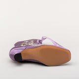 Flora Women's Embroidered Boots (Lavender)