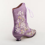 Flora Women's Embroidered Boots (Lavender)