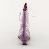 Flora Women's Embroidered Boots (Lavender)