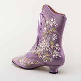 Flora Women's Embroidered Boots (Lavender)