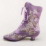 Flora Women's Embroidered Boots (Lavender)