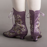 Flora Women's Embroidered Boots (Lavender)