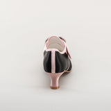 Primrose 18th Century Shoes (Black/Pink)