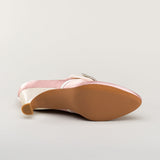 Primrose 18th Century Shoes (Pink/Ivory)
