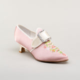 Primrose 18th Century Shoes (Pink/Ivory)