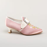 Primrose 18th Century Shoes (Pink/Ivory)