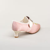 Primrose 18th Century Shoes (Pink/Ivory)