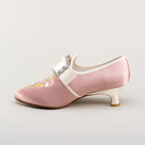 Primrose 18th Century Shoes (Pink/Ivory)