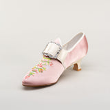 Primrose 18th Century Shoes (Pink/Ivory)