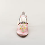 Primrose 18th Century Shoes (Pink/Ivory)