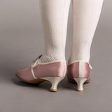 Primrose 18th Century Shoes (Pink/Ivory)
