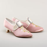 Primrose 18th Century Shoes (Pink/Ivory)