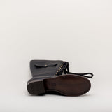 Bessie Vintage Aviator Boots - Black