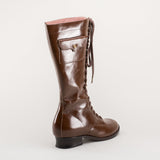 Bessie Vintage Aviator Boots - Brown