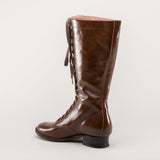 Bessie Vintage Aviator Boots - Brown