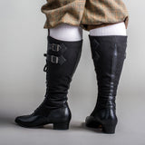 Cambridge Edwardian Bicycle Boots (Black/Black)
