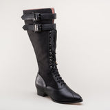 Cambridge Edwardian Bicycle Boots (Black/Black)