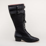 Cambridge Edwardian Bicycle Boots (Black/Black)