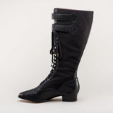 Cambridge Edwardian Bicycle Boots (Black/Black)