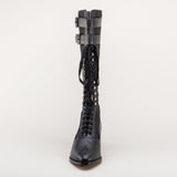 Cambridge Edwardian Bicycle Boots (Black/Black)