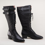 Cambridge Edwardian Bicycle Boots (Black/Black)