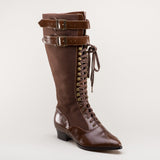 Cambridge Edwardian Bicycle Boots (Brown/Brown)