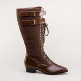 Cambridge Edwardian Bicycle Boots (Brown/Brown)