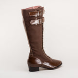 Cambridge Edwardian Bicycle Boots (Brown/Brown)