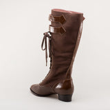 Cambridge Edwardian Bicycle Boots (Brown/Brown)