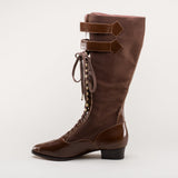 Cambridge Edwardian Bicycle Boots (Brown/Brown)