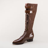 Cambridge Edwardian Bicycle Boots (Brown/Brown)
