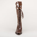 Cambridge Edwardian Bicycle Boots (Brown/Brown)