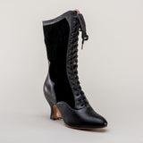 Camille Edwardian Boots (Black/Black)