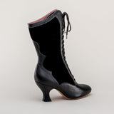 Camille Edwardian Boots (Black/Black)