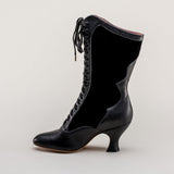 Camille Edwardian Boots (Black/Black)