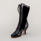 Camille Edwardian Boots (Black/Black)