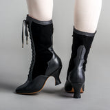 Camille Edwardian Boots (Black/Black)