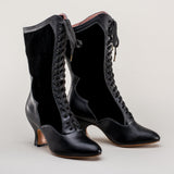 Camille Edwardian Boots (Black/Black)