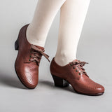 Claire 1940s Oxfords (Brown)