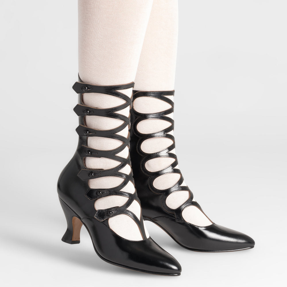 Cleo Edwardian Boots (Black)