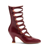 Cleo Edwardian Boots (Black Cherry)