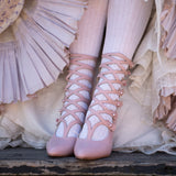 Cleo Edwardian Boots (Ivory)