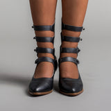 Colette Edwardian Button Boots (Black)