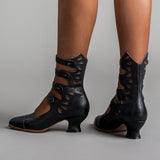 Colette Edwardian Button Boots (Black)